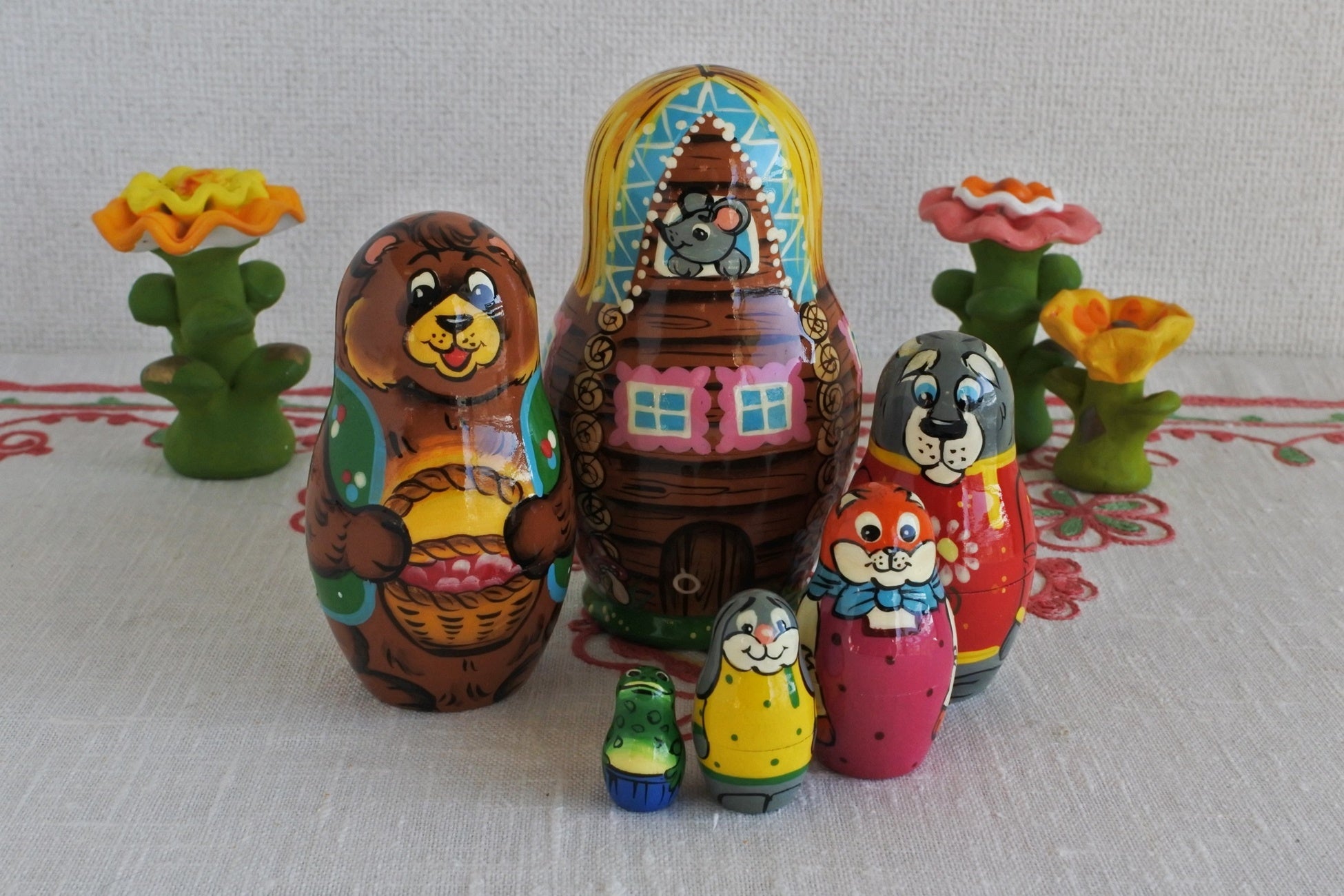 マトリョーシカ 民話マトリョーシカ おだんごパン 3匹のくま
