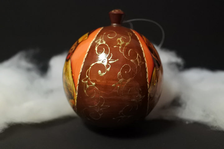 クリスマスボール 犬と少年