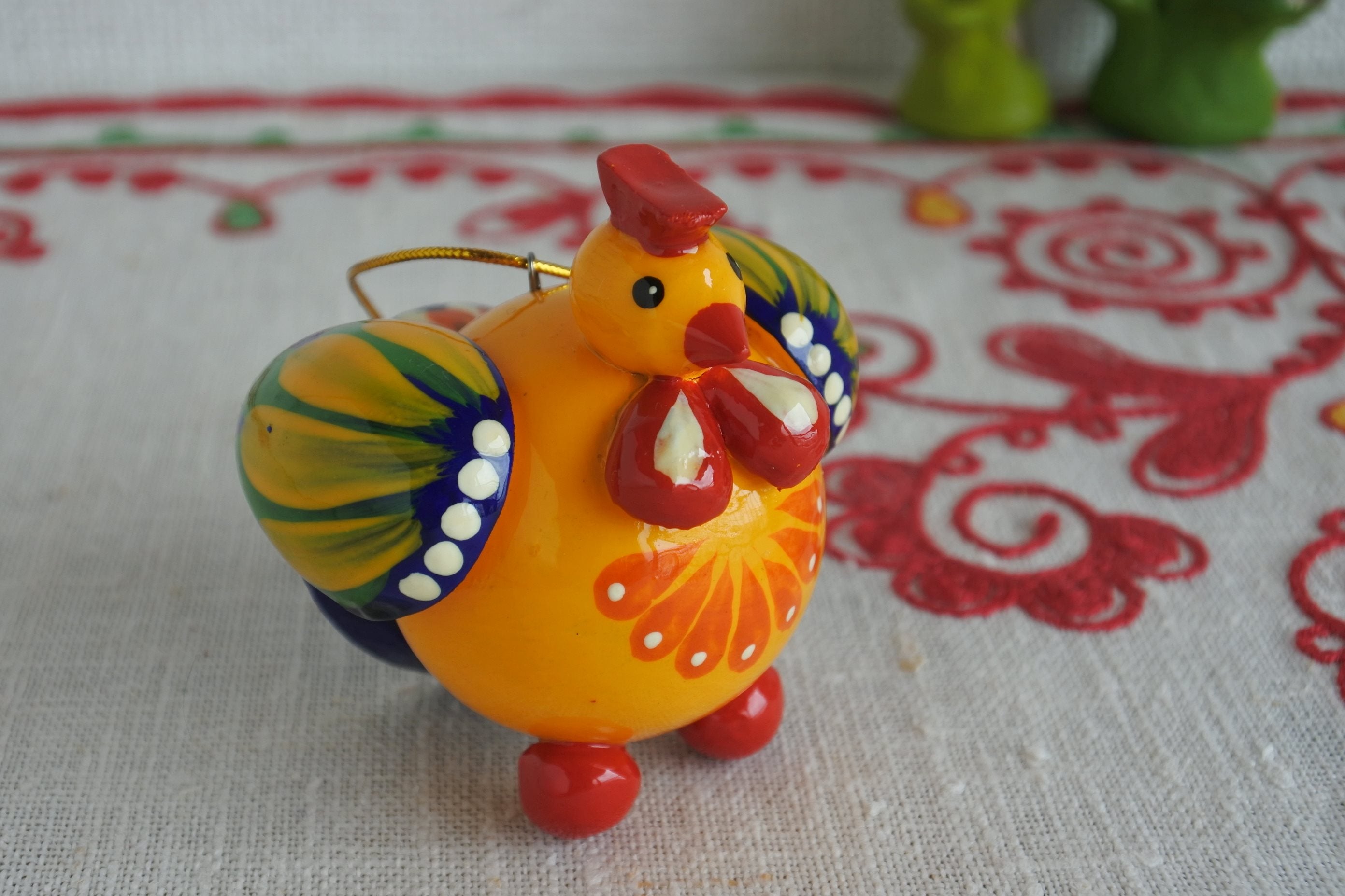 ロシア雑貨いりえのほとり 木の人形 キーホルダー オーナメント 鳥