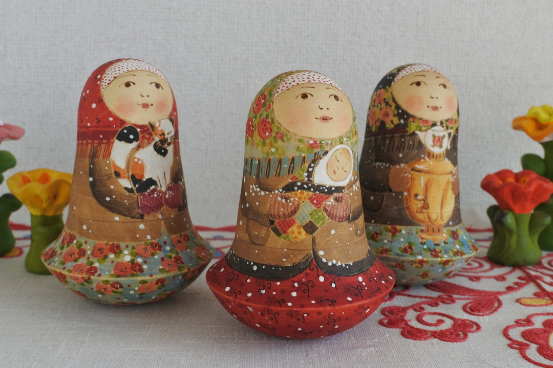 冬の起き上がりこぼし