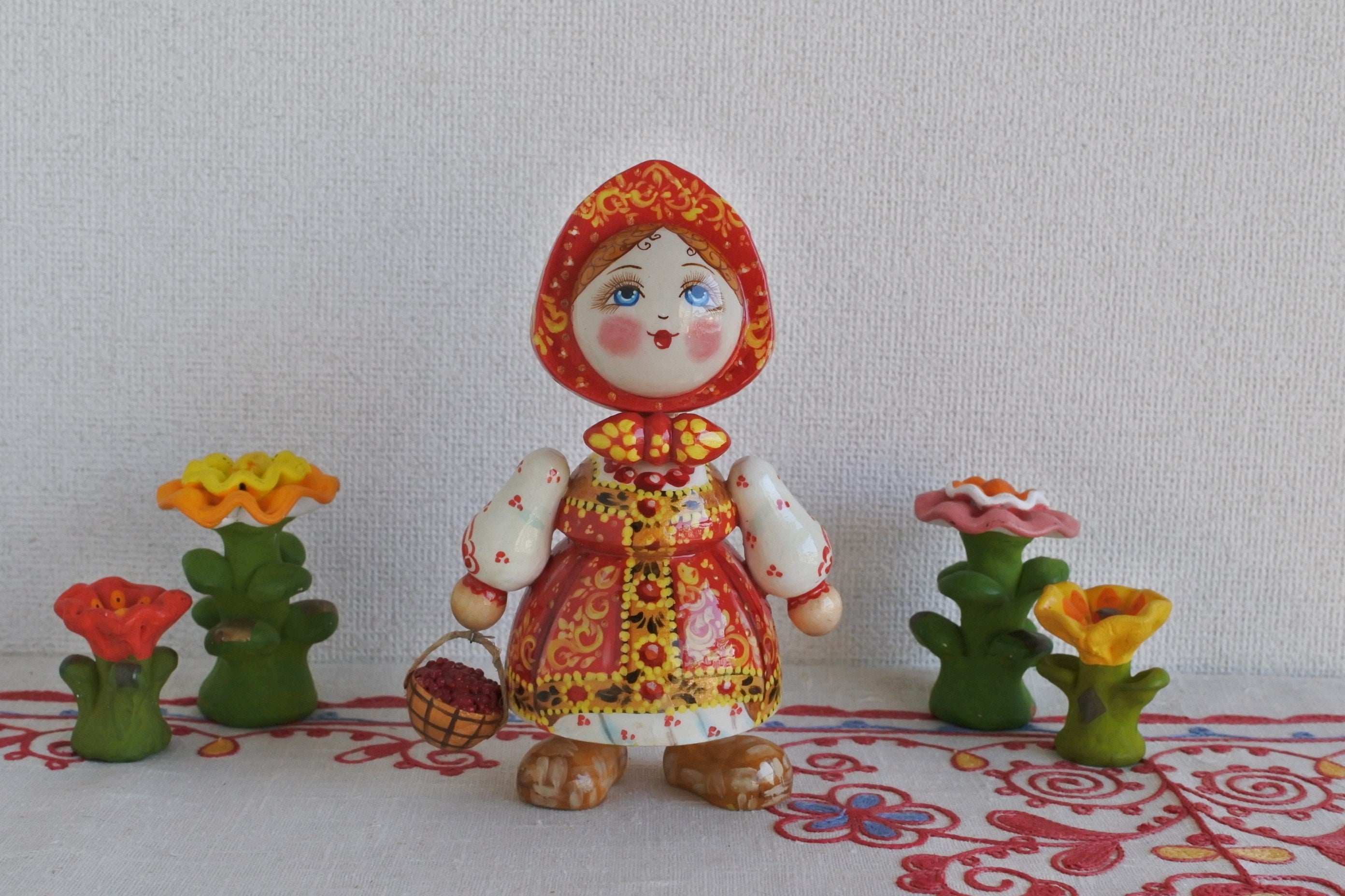 その他のロシア雑貨 ロシア民芸品 スパイスセット 起き上がりこぼし