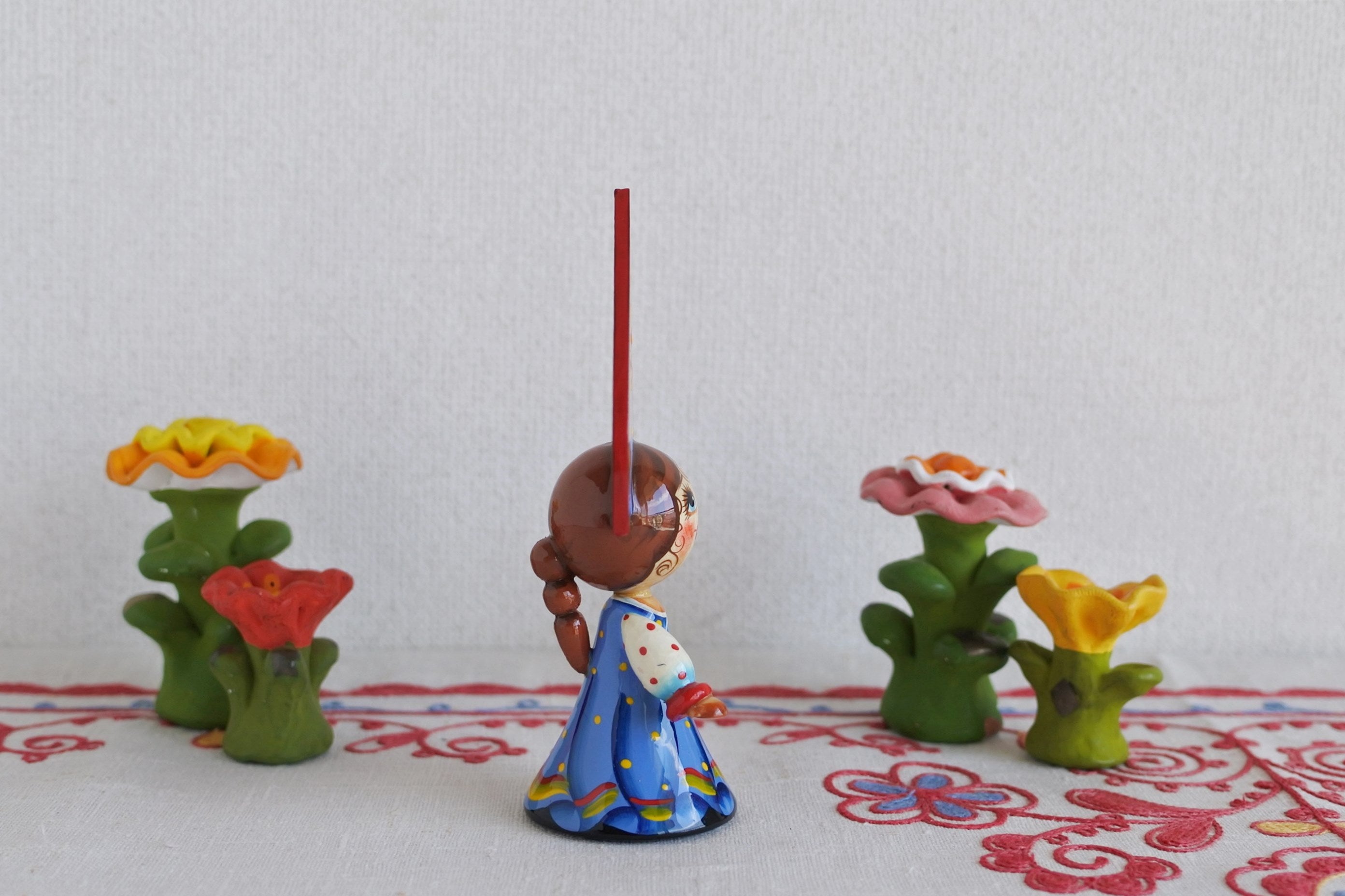 ロシア民芸品 木の人形 マトリョーシカ 動物 ハンドメイド ロシア雑貨