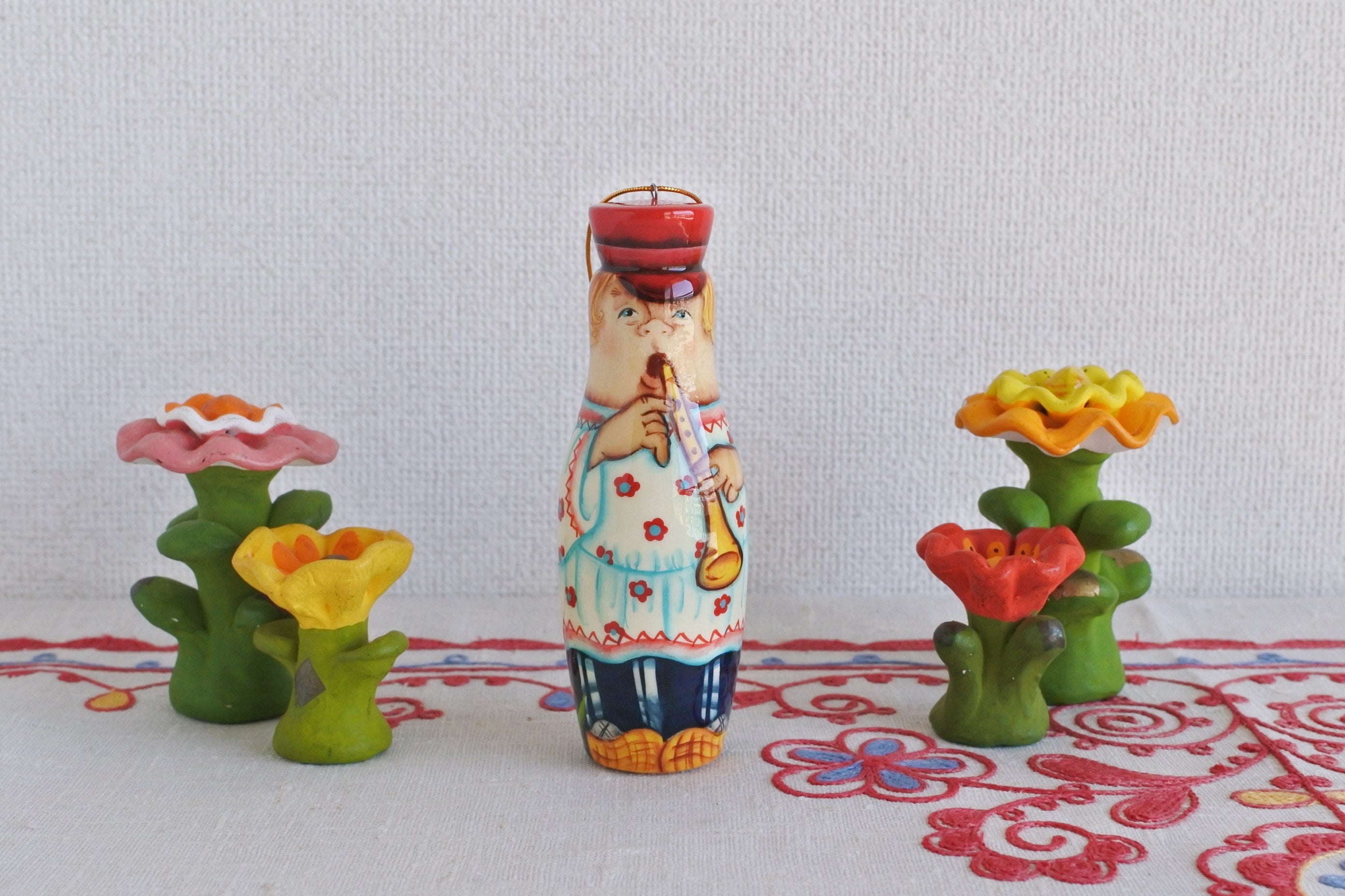 ロシア民芸品 木の人形 マトリョーシカ 動物 ハンドメイド ロシア雑貨