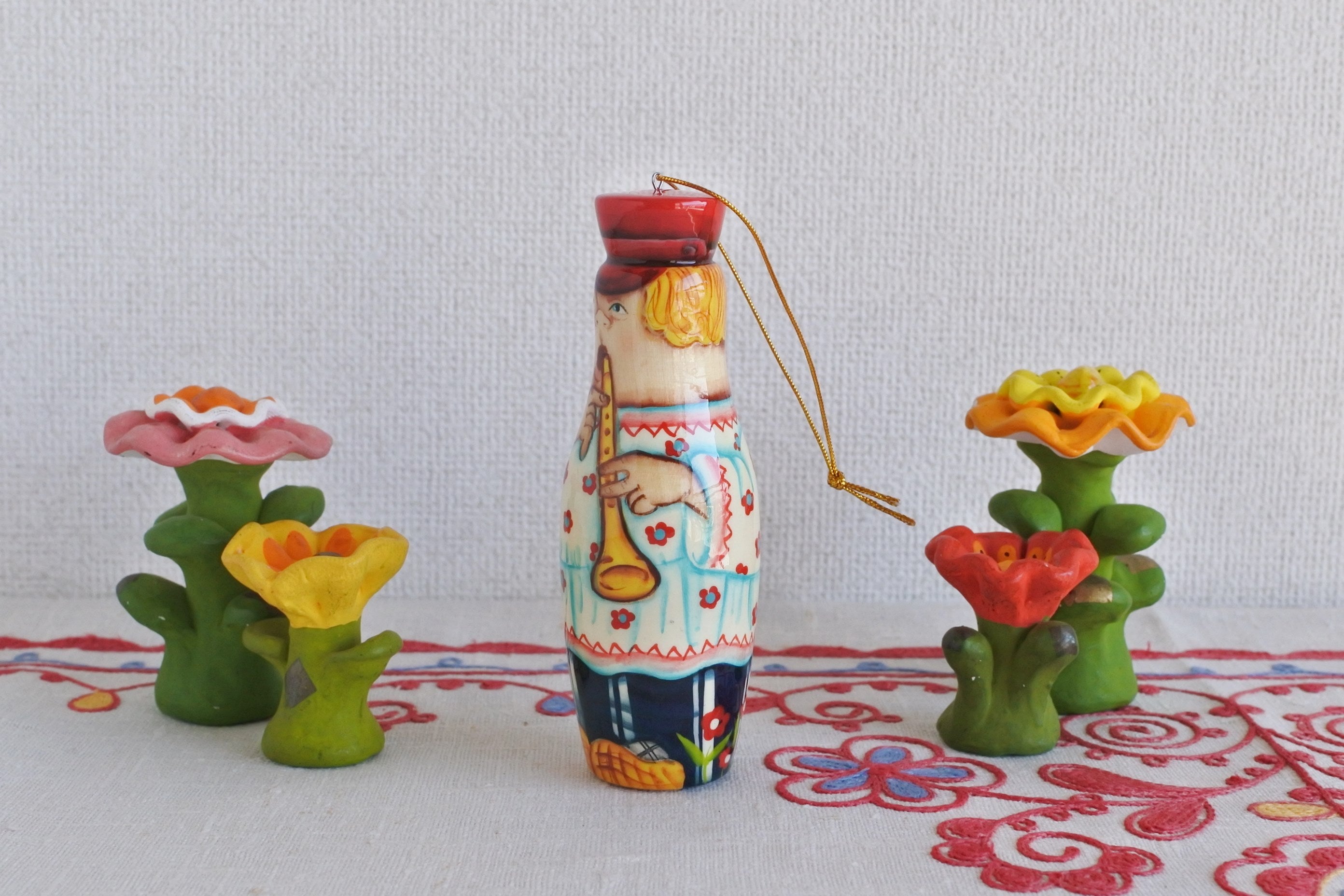 ロシア民芸品 木の人形 マトリョーシカ 動物 ハンドメイド ロシア雑貨