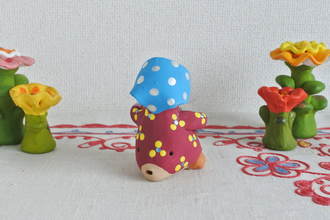 コブロフのクレイドール　魔除けの笛　ロシア民話おだんごパン