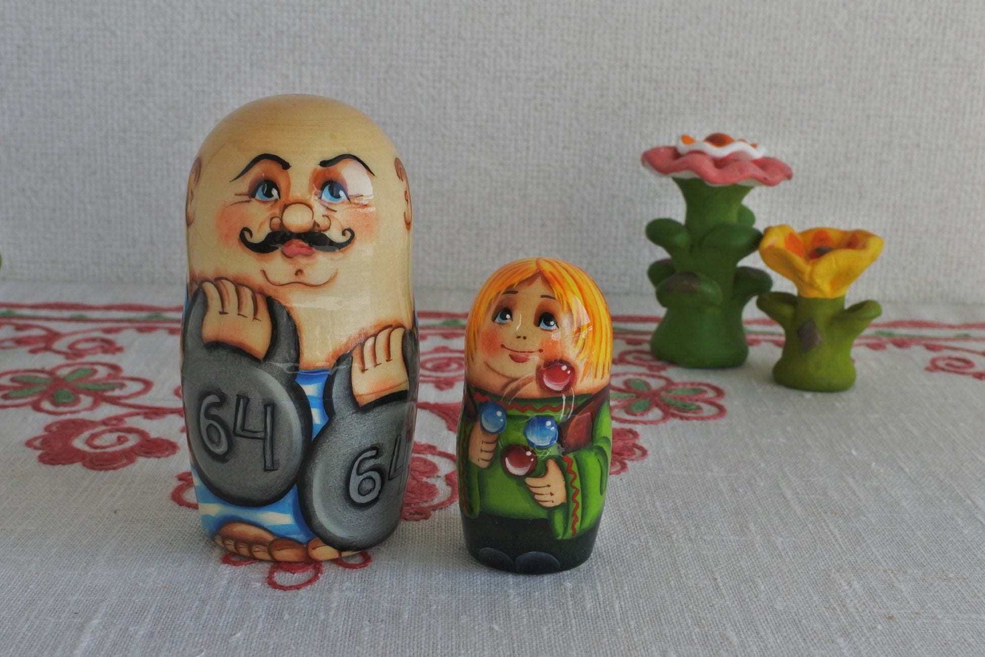 ロシア雑貨☆マッシュルームBox(2個)サーカス道化師 オリガ新作マトリョーシカ ロシア雑貨☆マッシュルームBox(2個)サーカス道化師 オリガ新作