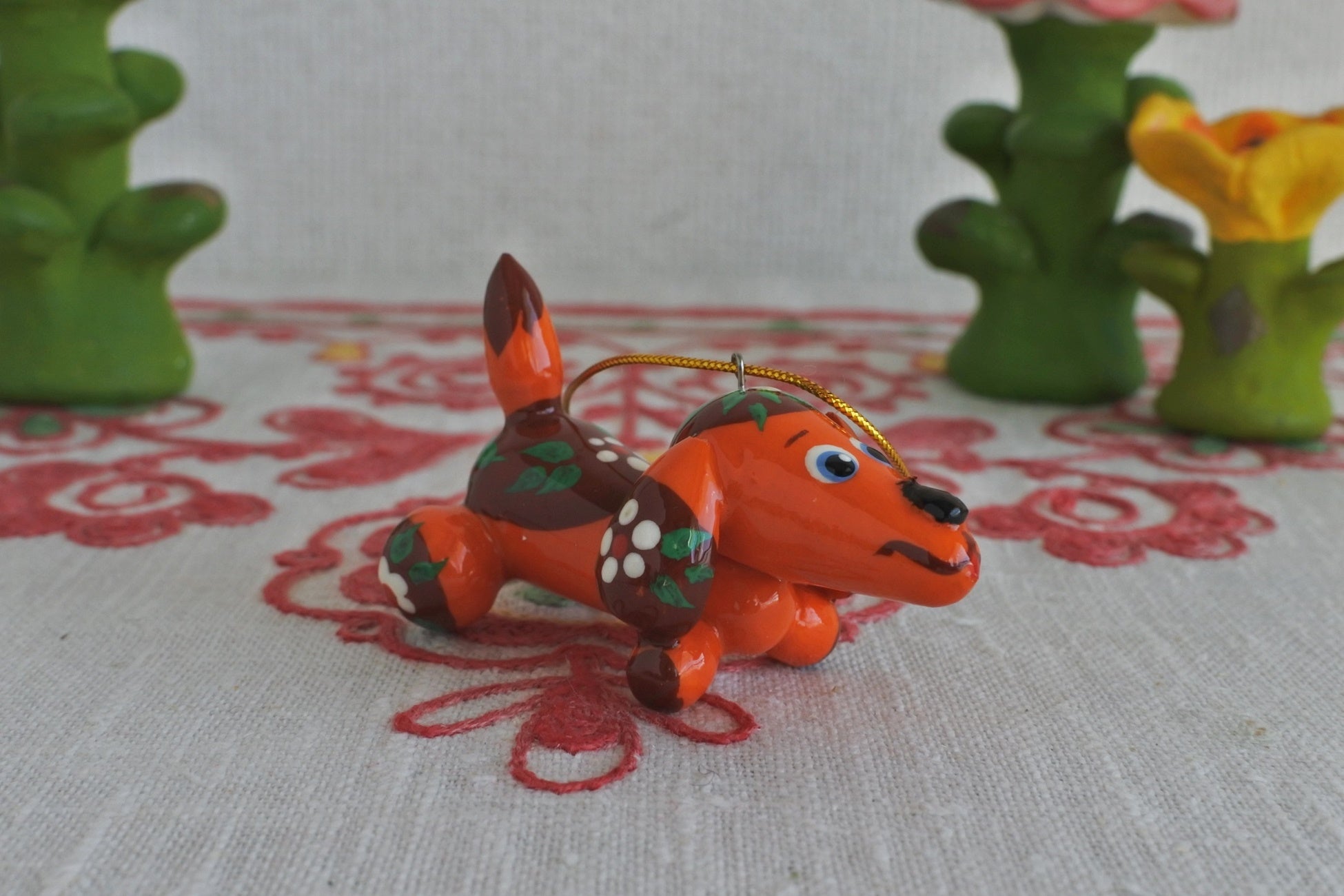 ロシア民芸品 木の人形 マトリョーシカ 動物 ハンドメイド