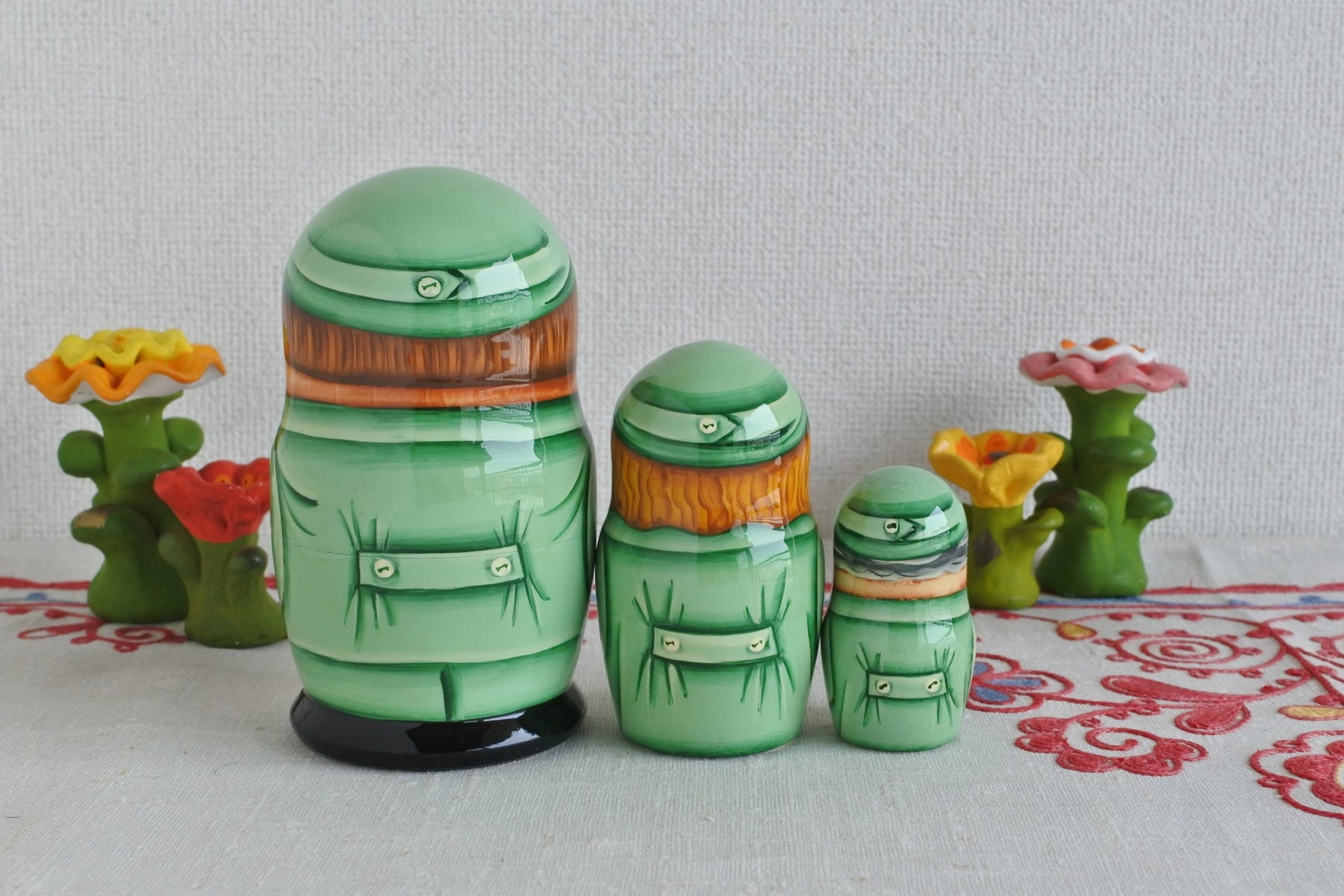 マトリョーシカ ドクター 3ピース ナース 医療従事者 ロシア民芸品