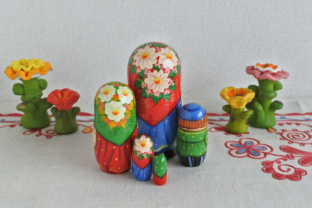 マトリョーシカ　ロシア民謡　5P