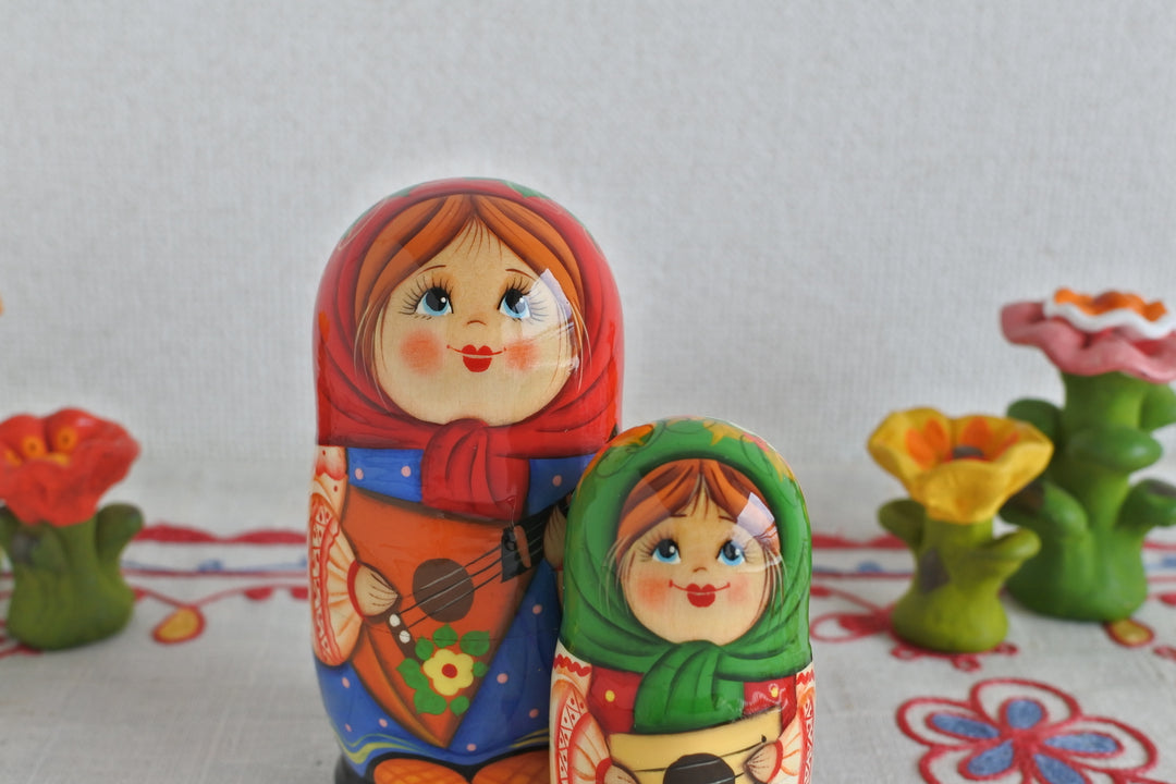 マトリョーシカ　ロシア民謡　5P