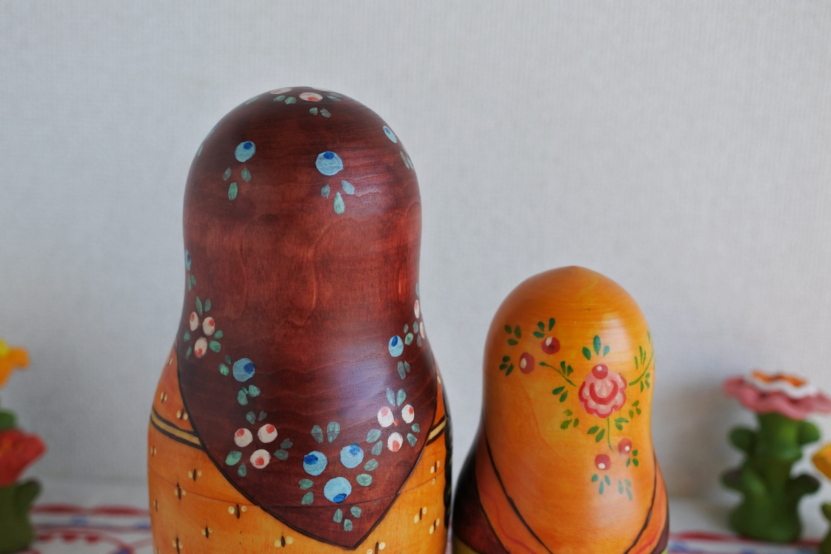 1900年復刻版マトリョーシカ 8ピース 農婦 マトリョーナ 一番最初の