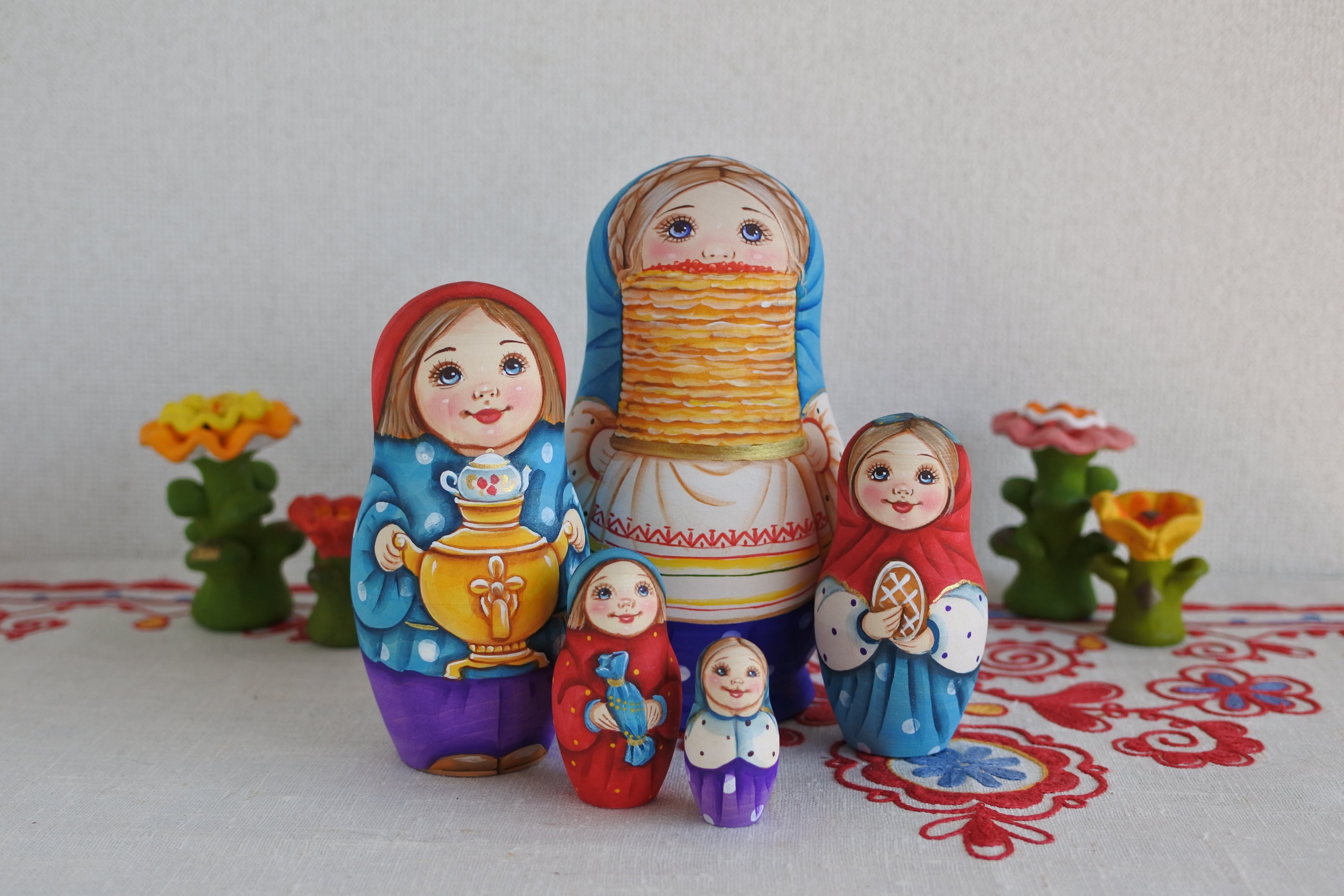 作家ものマトリョーシカ ロシア人アーティスト ロシア雑貨いりえ 作家ものマトリョーシカ ロシア人アーティスト ロシア雑貨いりえ