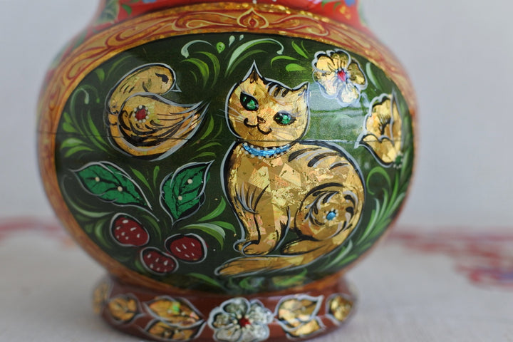 マトリョーシカ　森の中の猫　5P