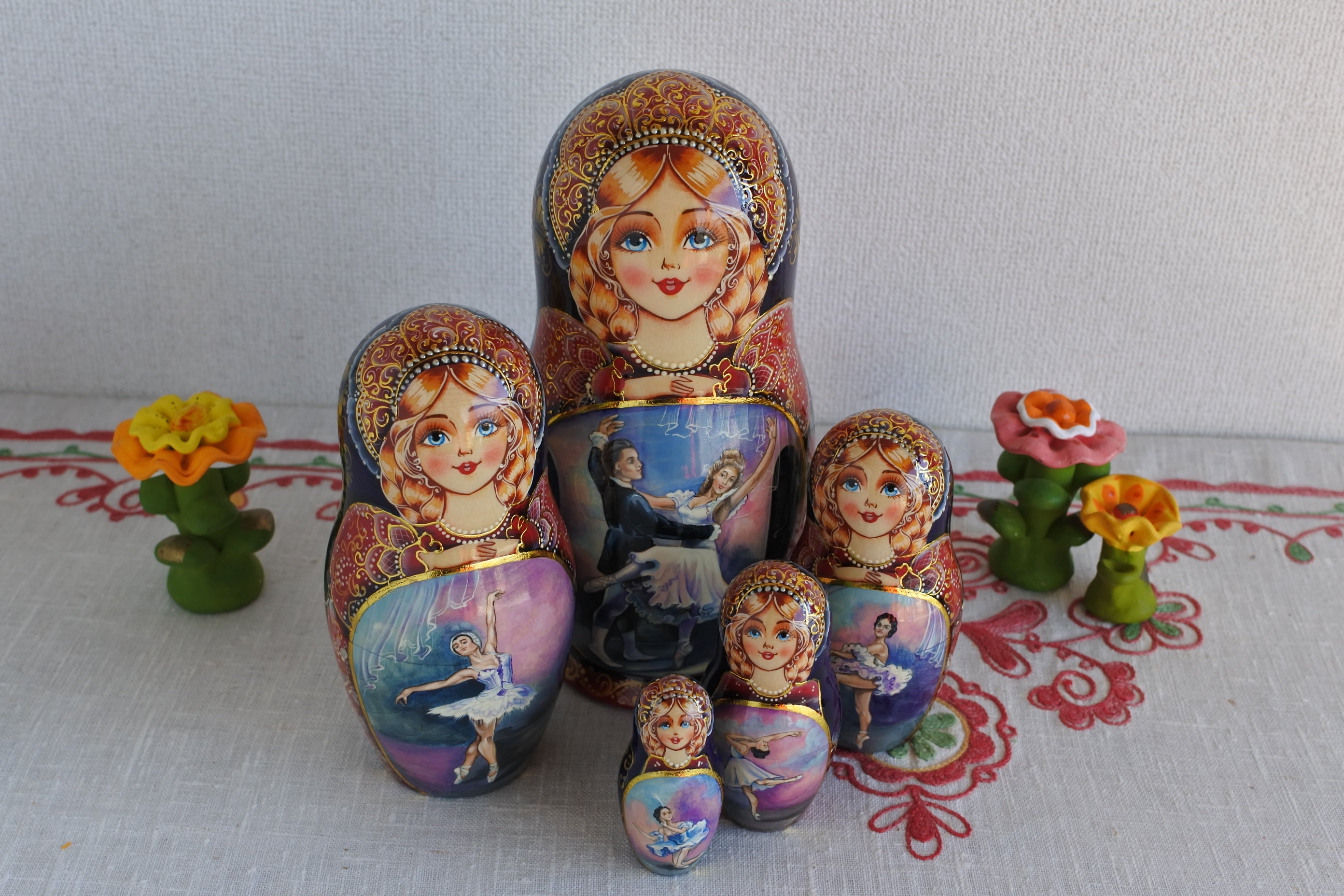 ナターリャ・ベルシーニナのマトリョーシカ バレエ 5ピース キーロフ