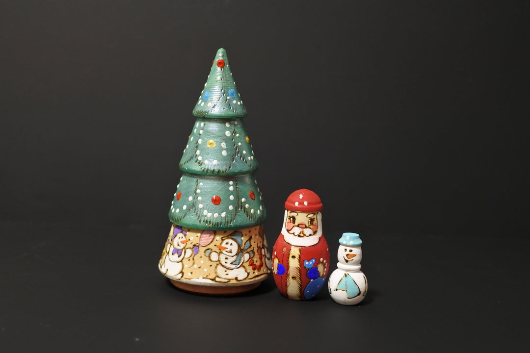 クリスマスマトリョーシカ　クリスマスツリー　3P　