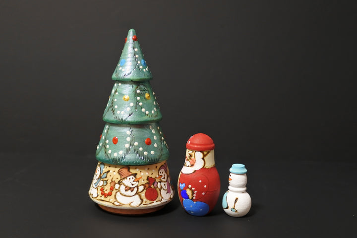 クリスマスマトリョーシカ　クリスマスツリー　3P　