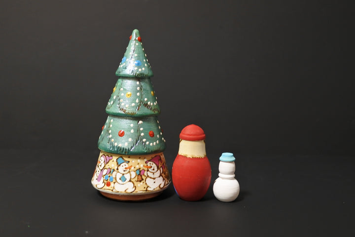 クリスマスマトリョーシカ　クリスマスツリー　3P　