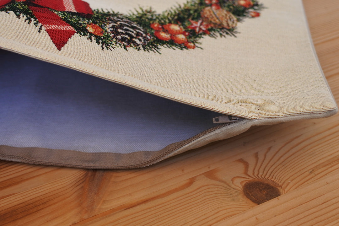 ゴブラン織りクッションカバー　くるみ割り人形