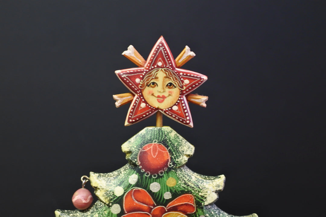 揺れるクリスマスツリー　くるみ割り人形　