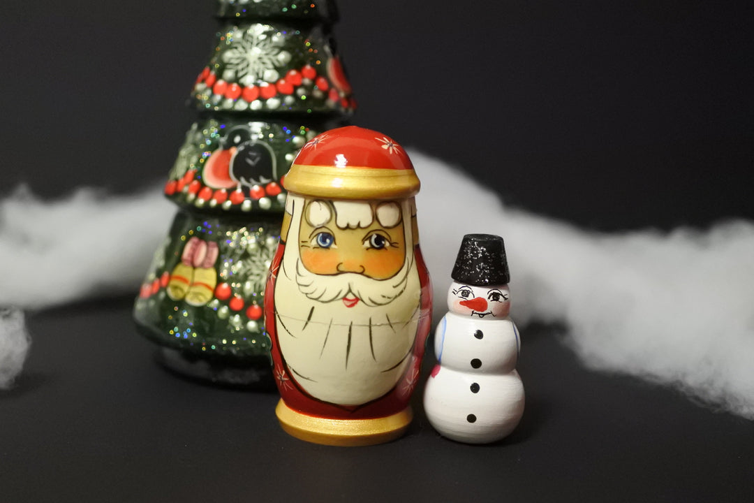 クリスマスマトリョーシカ　スネギリが宿るもみの木　3P
