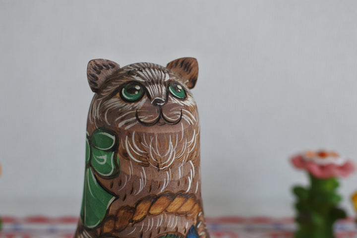 アレクサンドル・キリヤノフの猫マトリョーシカ　手芸の時間　2P