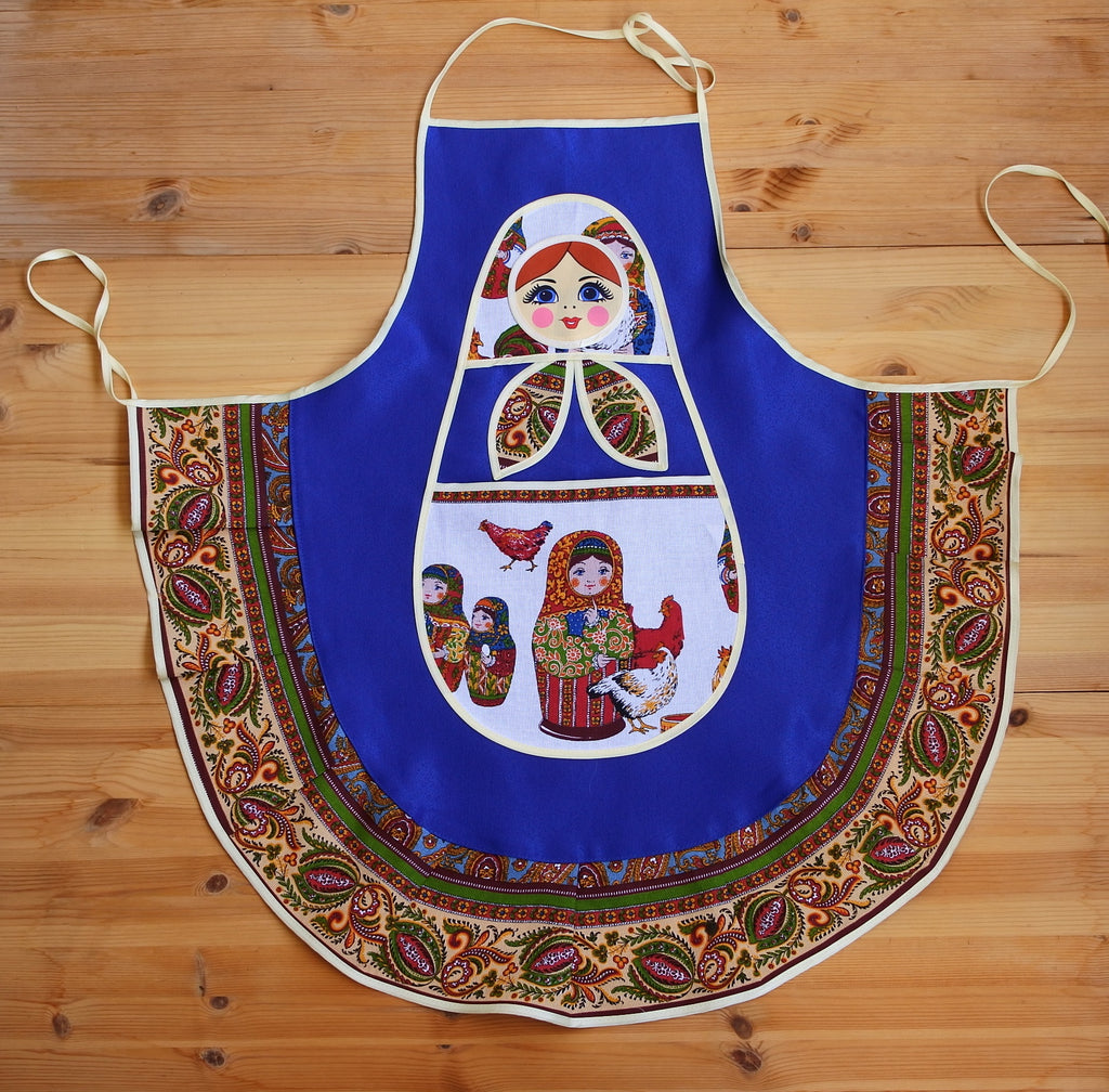 エプロン キッチン・ファブリック マトリョーシカ ロシア雑貨いりえの