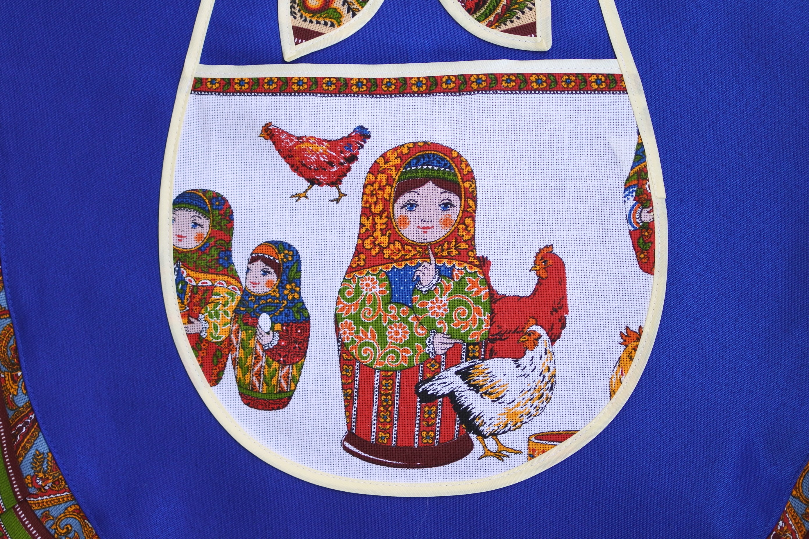 エプロン キッチン・ファブリック マトリョーシカ ロシア雑貨いりえの