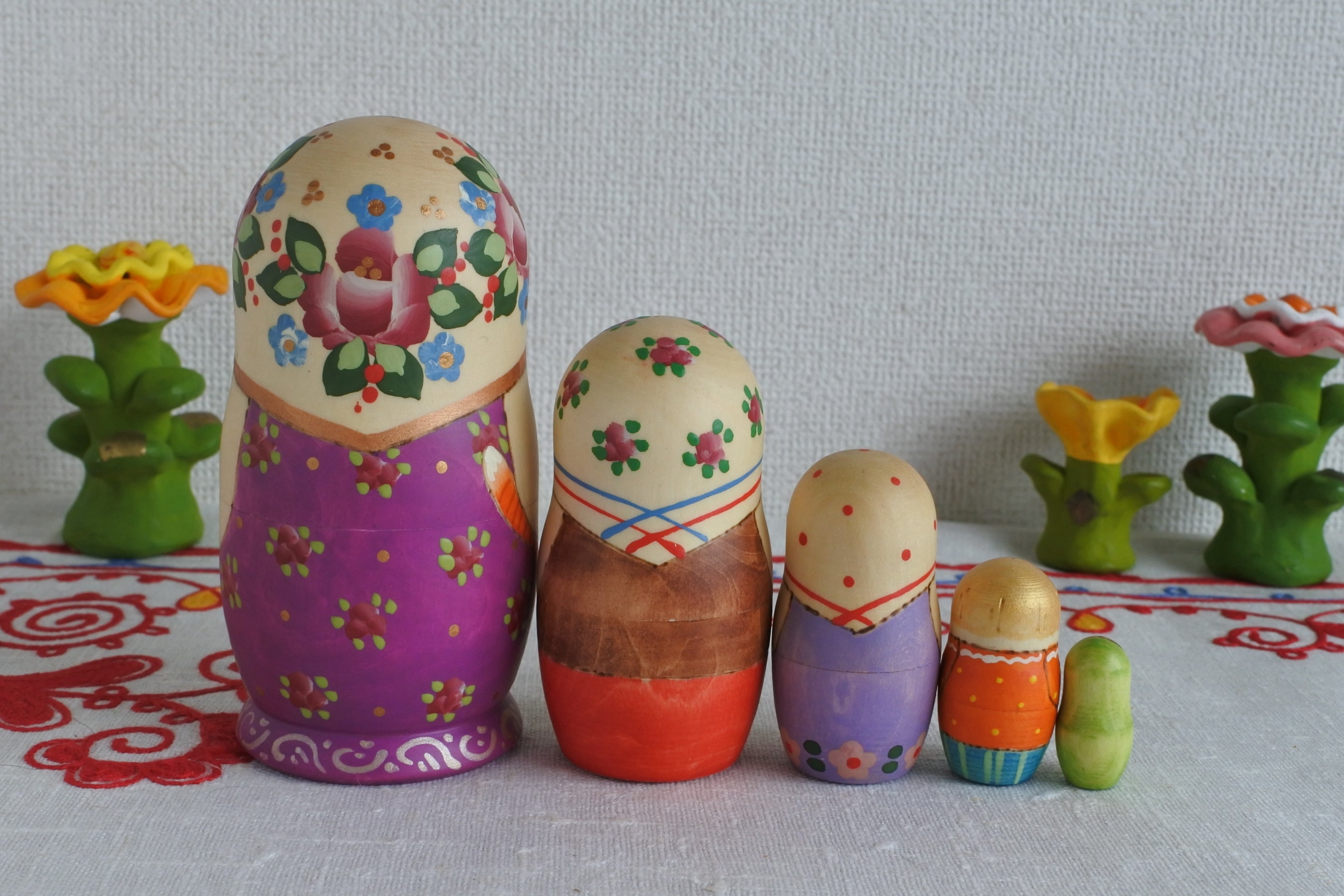 ロシア雑貨☆イースター『猫と柳の枝』エッグオーナメント マトリョーシカ リダ工房 ロシア雑貨☆イースター『猫と柳の枝』エッグオーナメント