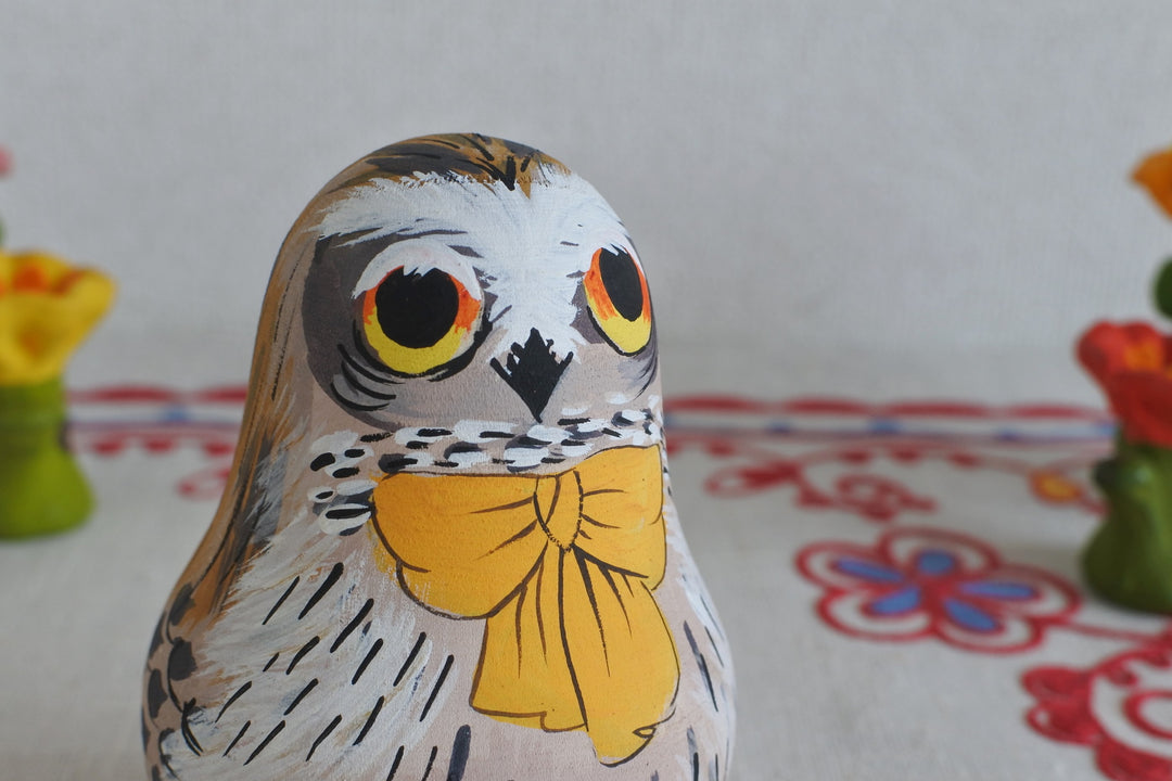 フクロウの起き上がりこぼし