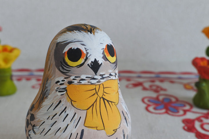 フクロウの起き上がりこぼし