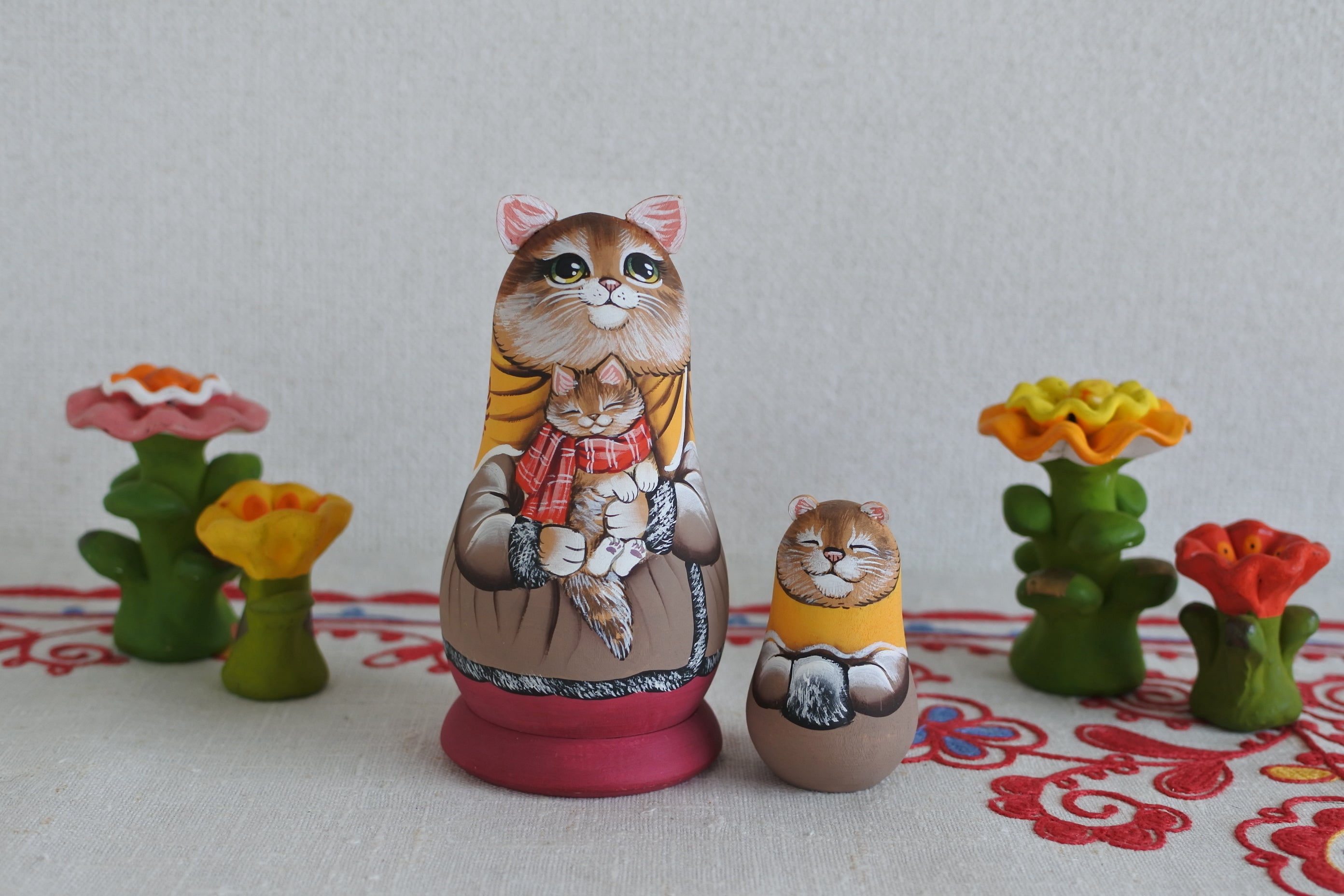 作家ものマトリョーシカ ロシア人アーティスト ロシア雑貨いりえ