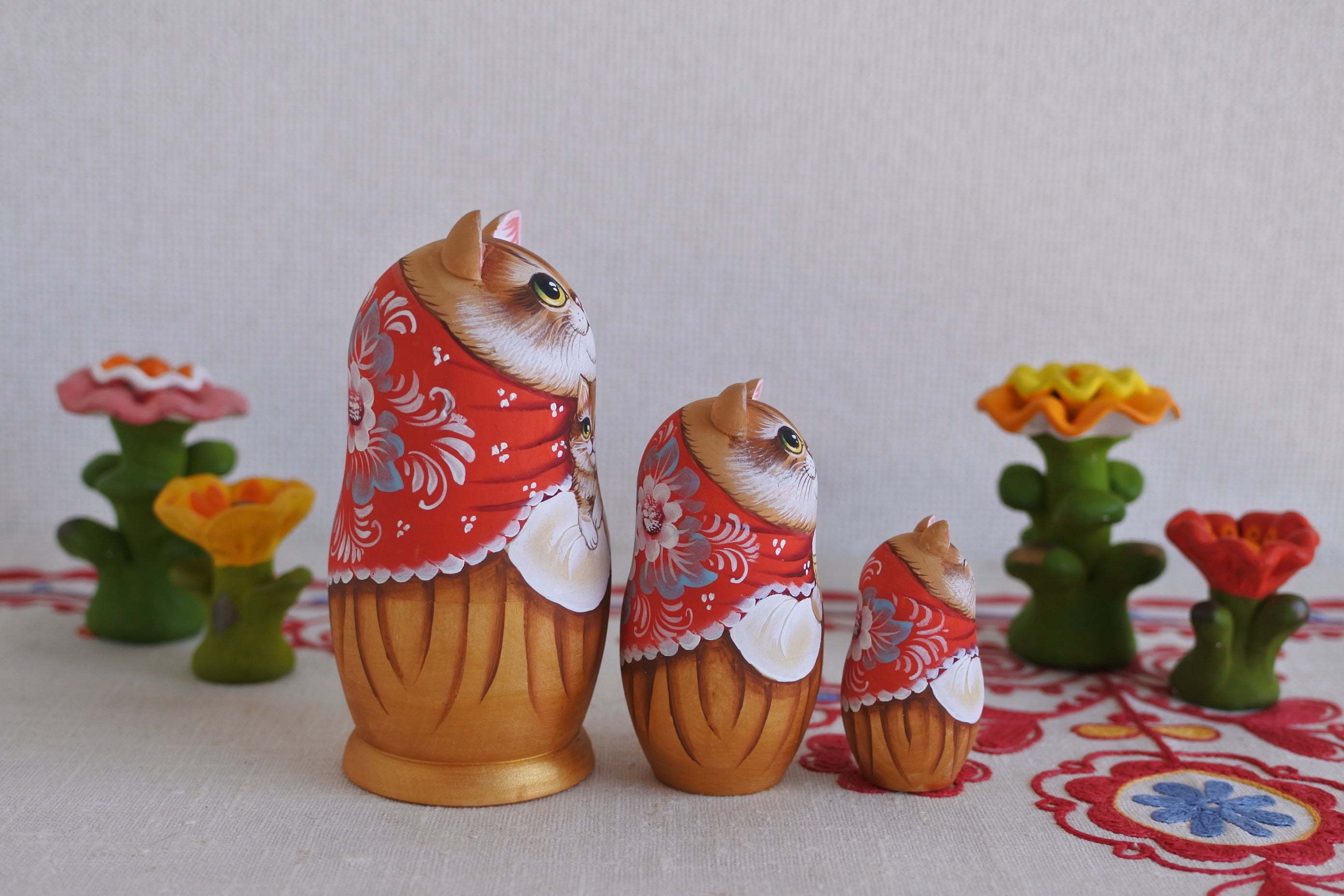 作家ものマトリョーシカ ロシア人アーティスト ロシア雑貨いりえ