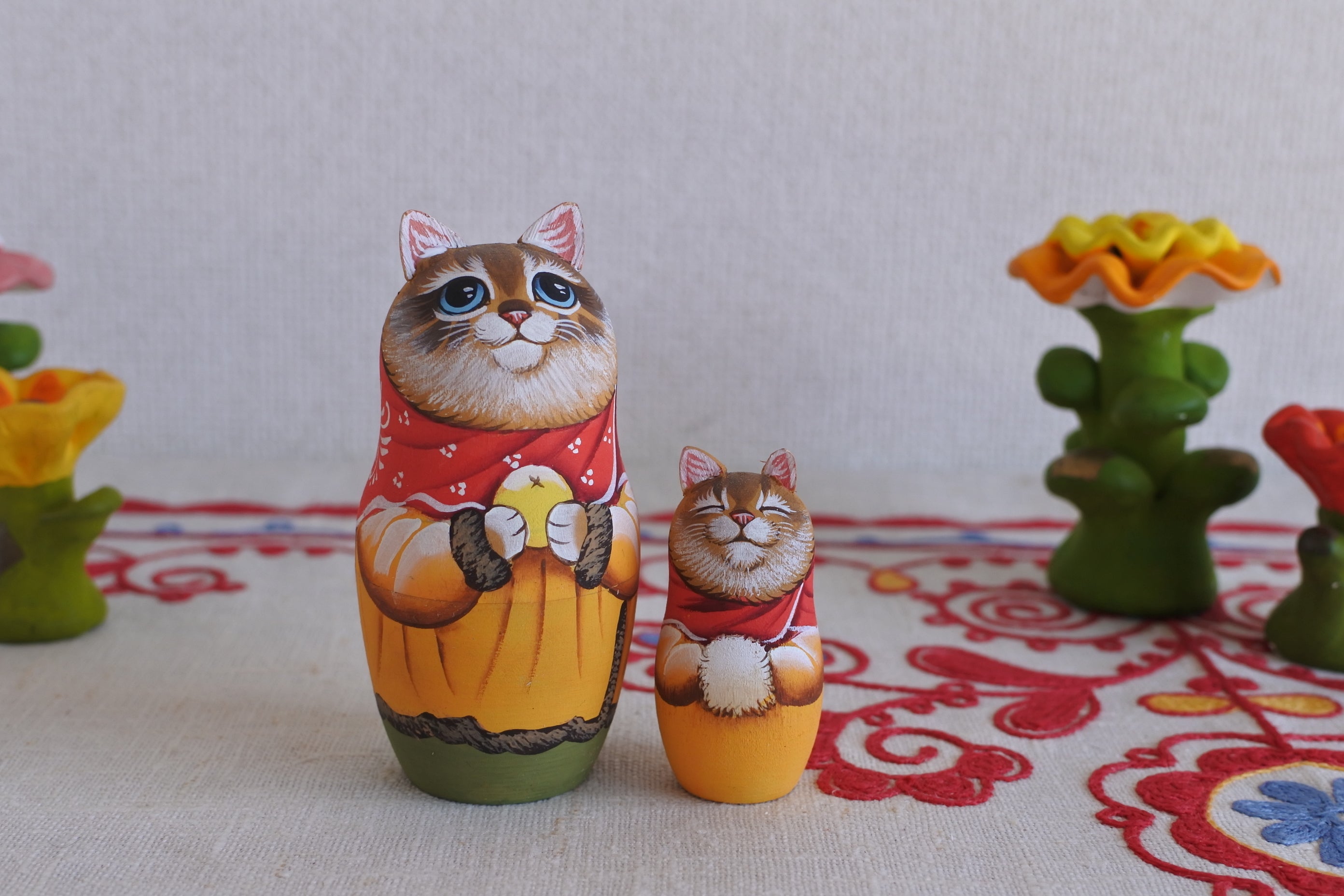 マリア・リューチコワの猫マトリョーシカ ムールマンスクで暮らす猫 3
