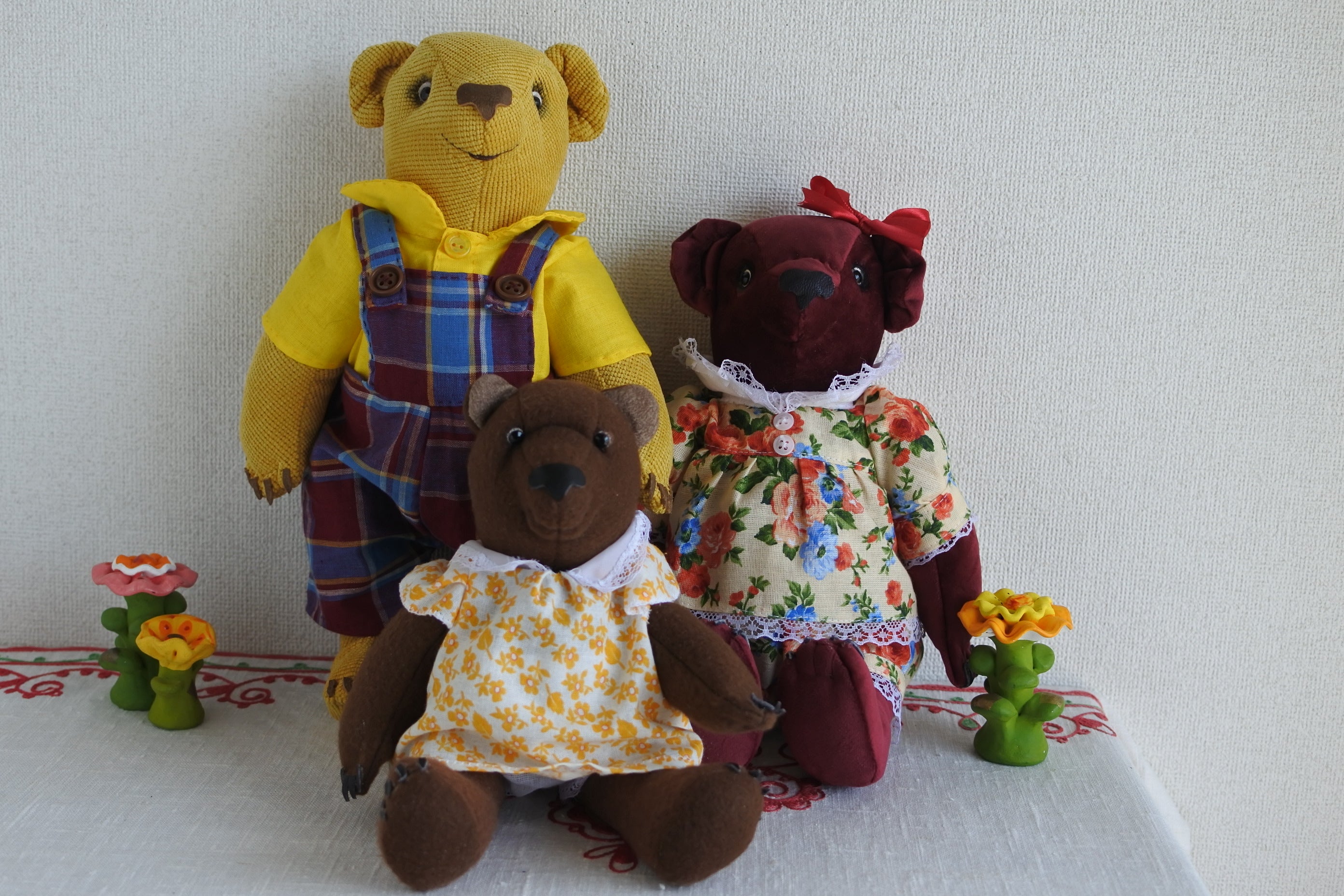 ミックスカラーのテディベアさん アーティストベア 海外作家様 ロシア くま 鹿さんに憧れて テディベア アーティストベア 海外作家様