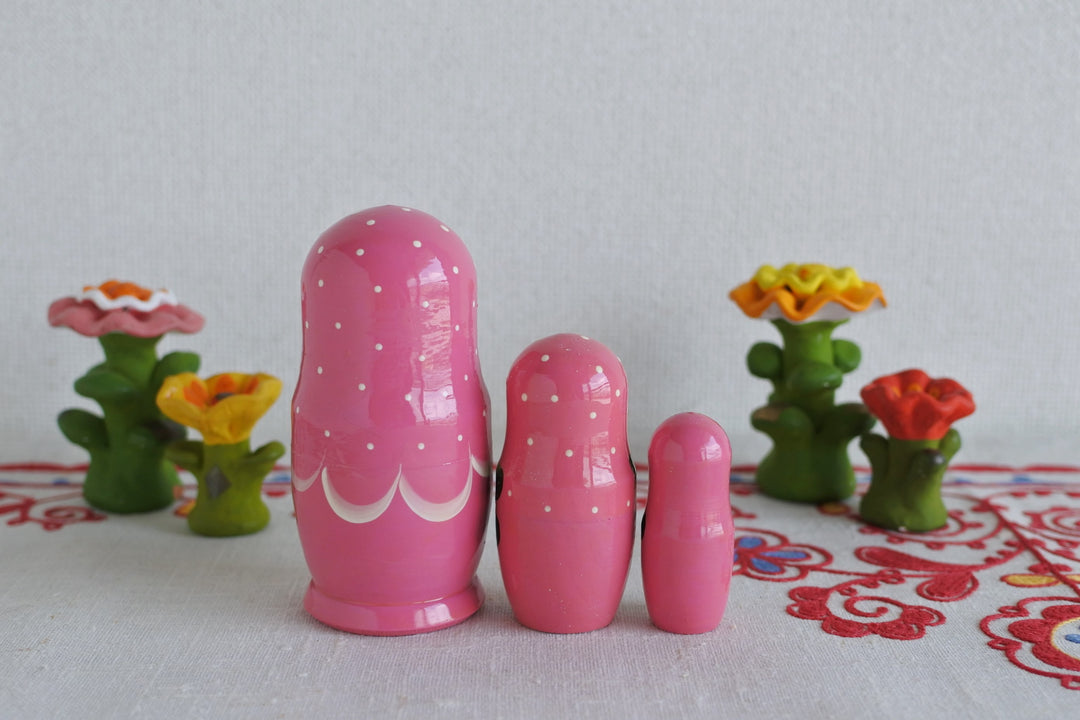 マトリョーシカ　花＊花  PINK  3P