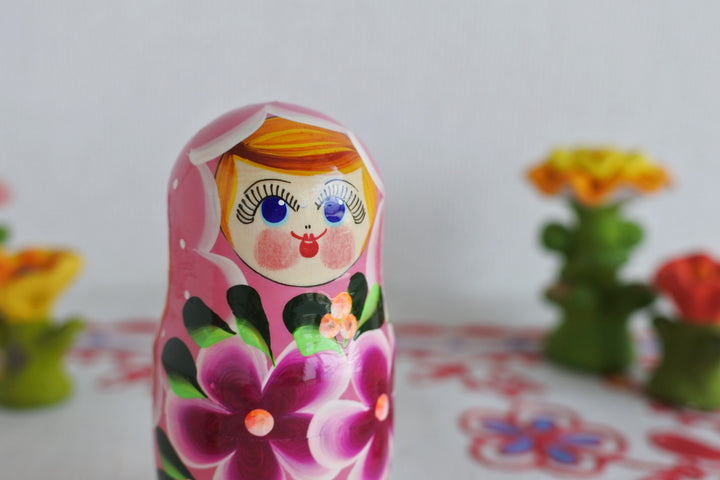 マトリョーシカ　花＊花  PINK  3P