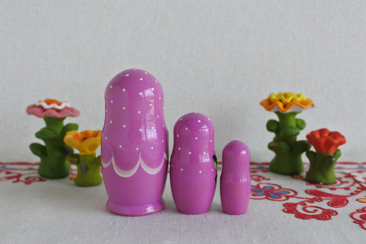 マトリョーシカ　花＊花　PURPLE　3P