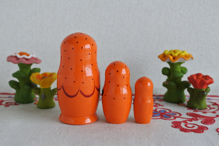 マトリョーシカ　花＊花  ORANGE  3P