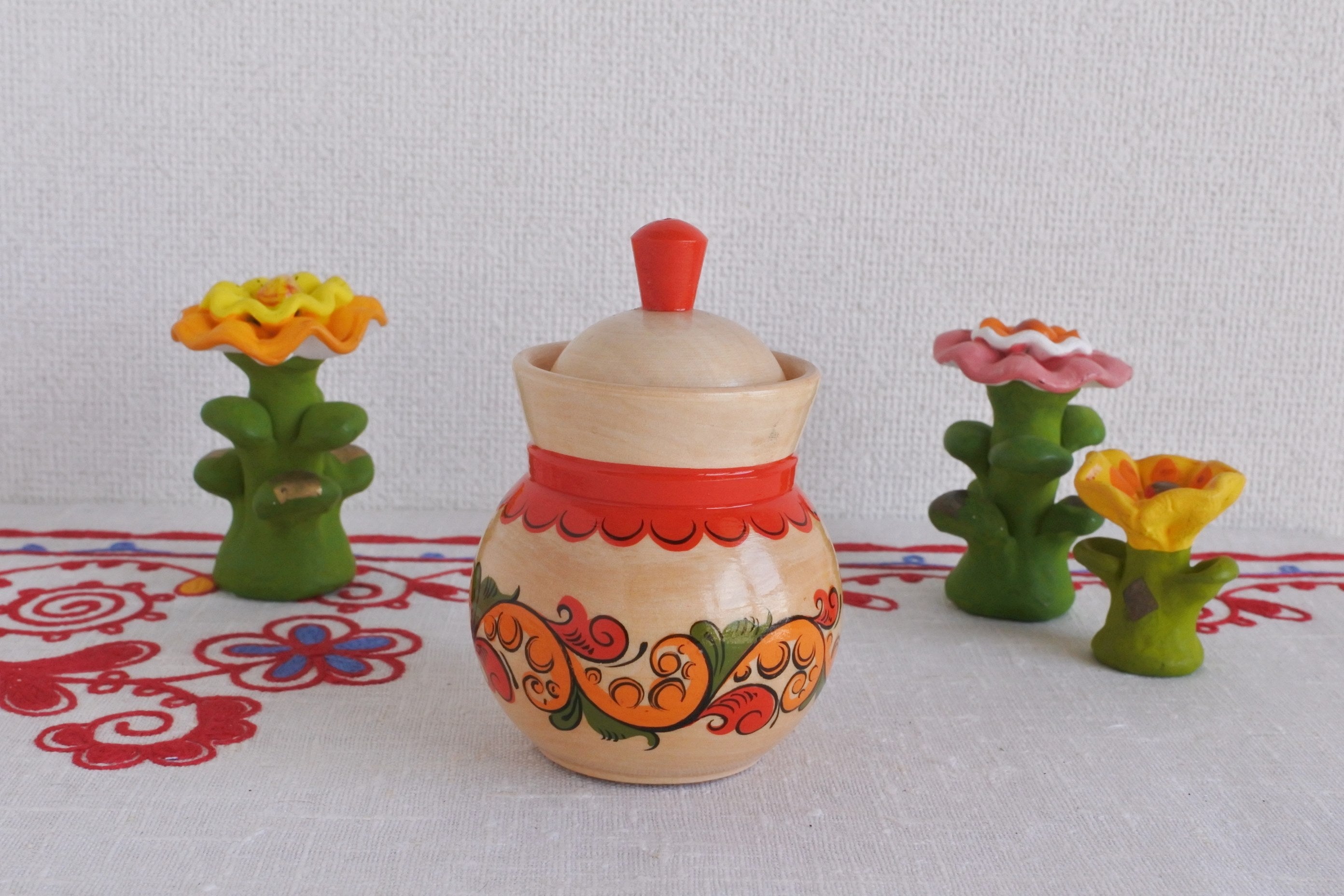 ロシア工芸品セット ロシア雑貨 ロシア民芸品 木の箱 木の人形 スパイスセット い