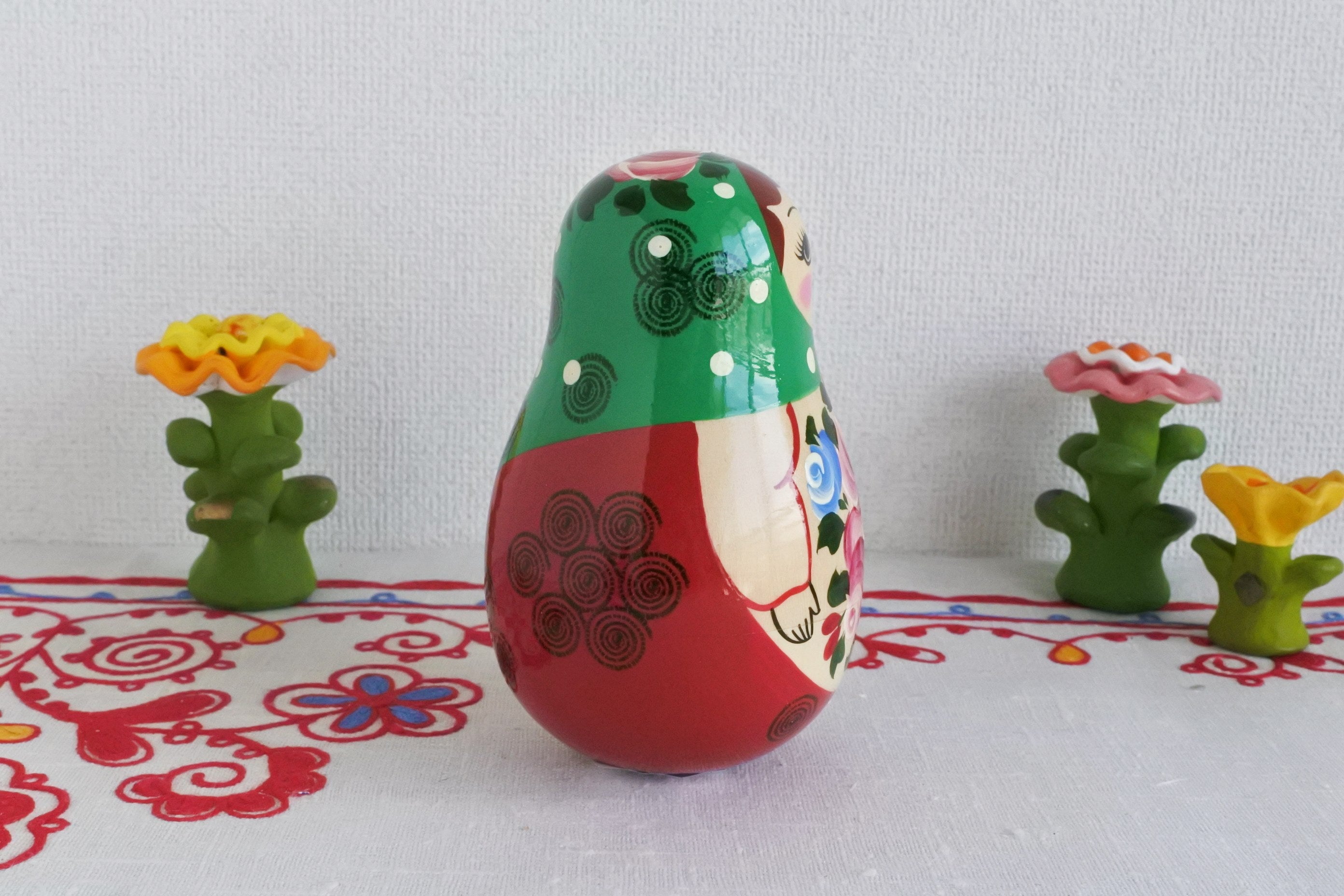 起き上がりこぼし ロシア民芸品 木工 音色 お祝い 贈答品 縁起物 起き上がりこぼし ロシア民芸品 木工 音色 お祝い 贈答品 縁起物