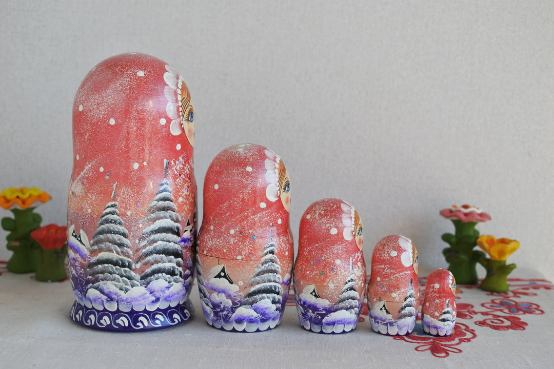 マトリョーシカ　雪原のトロイカ　5P