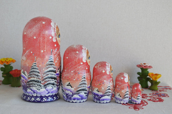 マトリョーシカ　雪原のトロイカ　5P