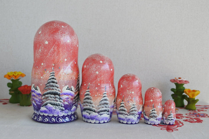 マトリョーシカ　雪原のトロイカ　5P