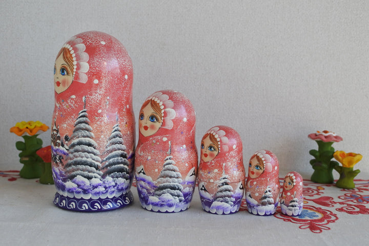 マトリョーシカ　雪原のトロイカ　5P