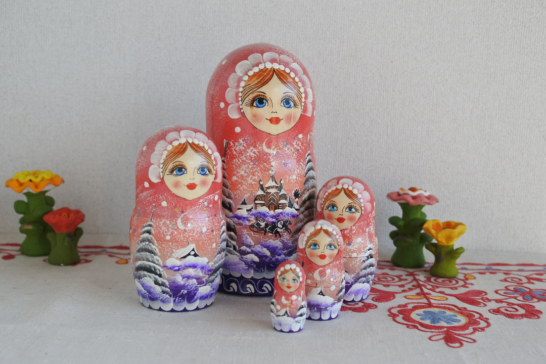 マトリョーシカ　雪原のトロイカ　5P