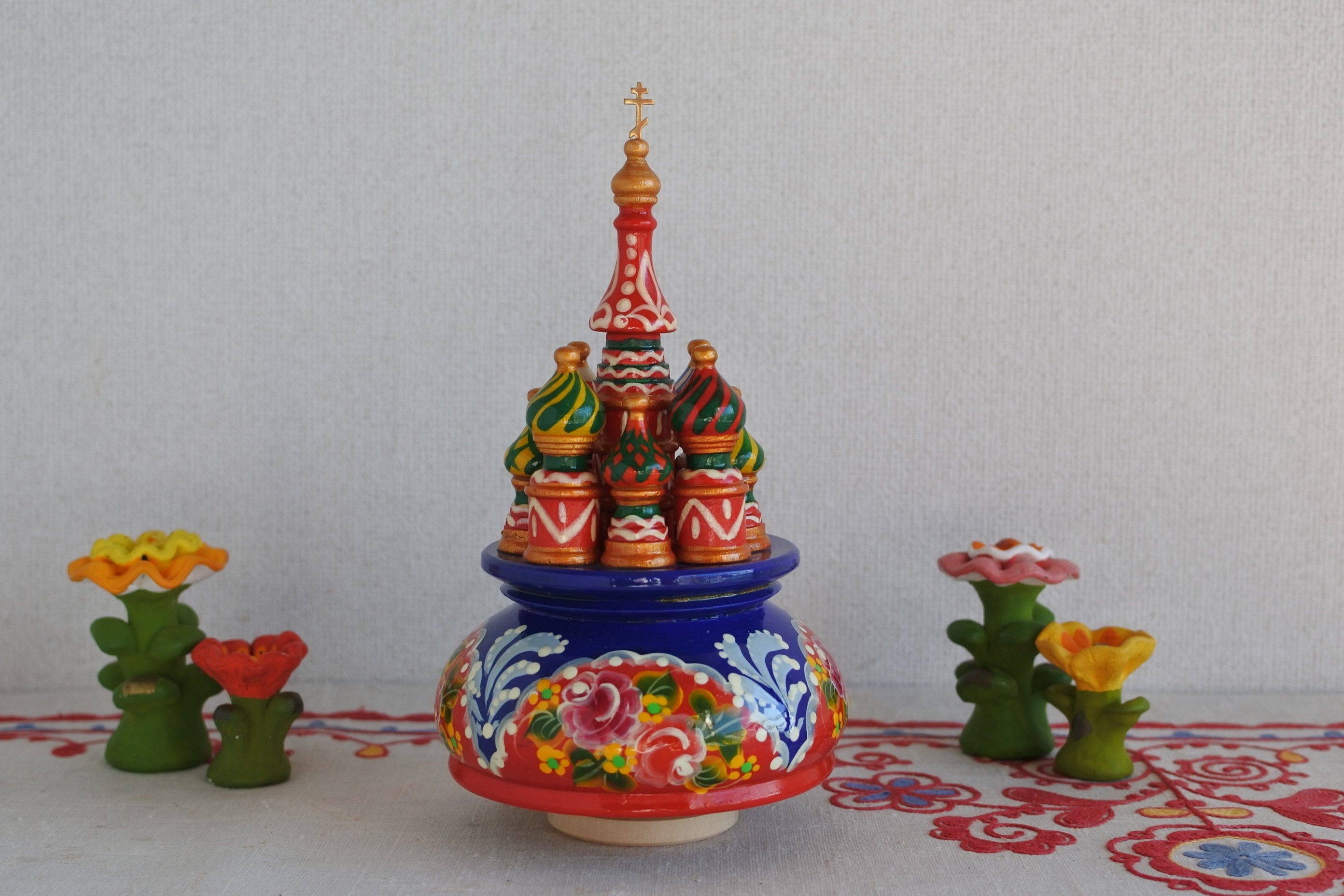 その他のロシア雑貨 ロシア民芸品 スパイスセット 起き上がりこぼし