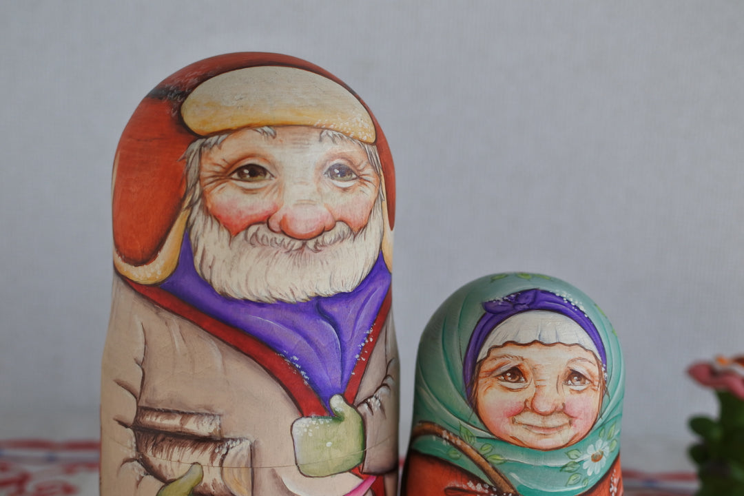 セリワーノワのマトリョーシカ　冬の暮らし　5P