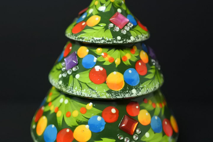 クリスマスツリーのオーナメントセット 　グリーン3P-B