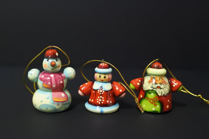 クリスマスツリーのオーナメントセット 　グリーン3P-B