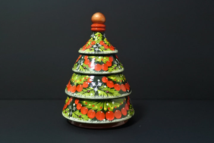 クリスマスツリーのオーナメントセット　グリーン5P-B